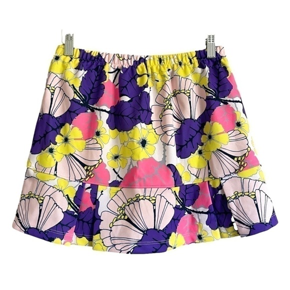 Groovy Tropical Floral Golf/Tennis Pleated Mini Skort - S/M 🎾 - Picture 5 of 6